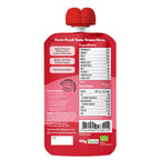Once Upon a Farm red fruit pouch with label on a white background